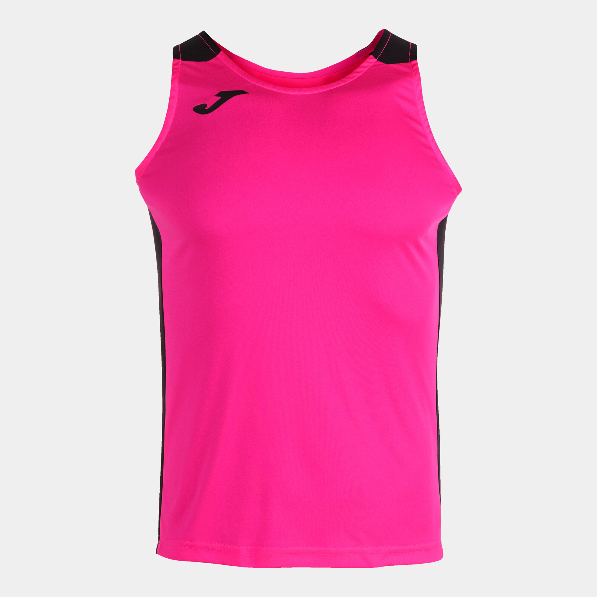 Schulterriemen-shirt mann Record II neon-rosa schwarz