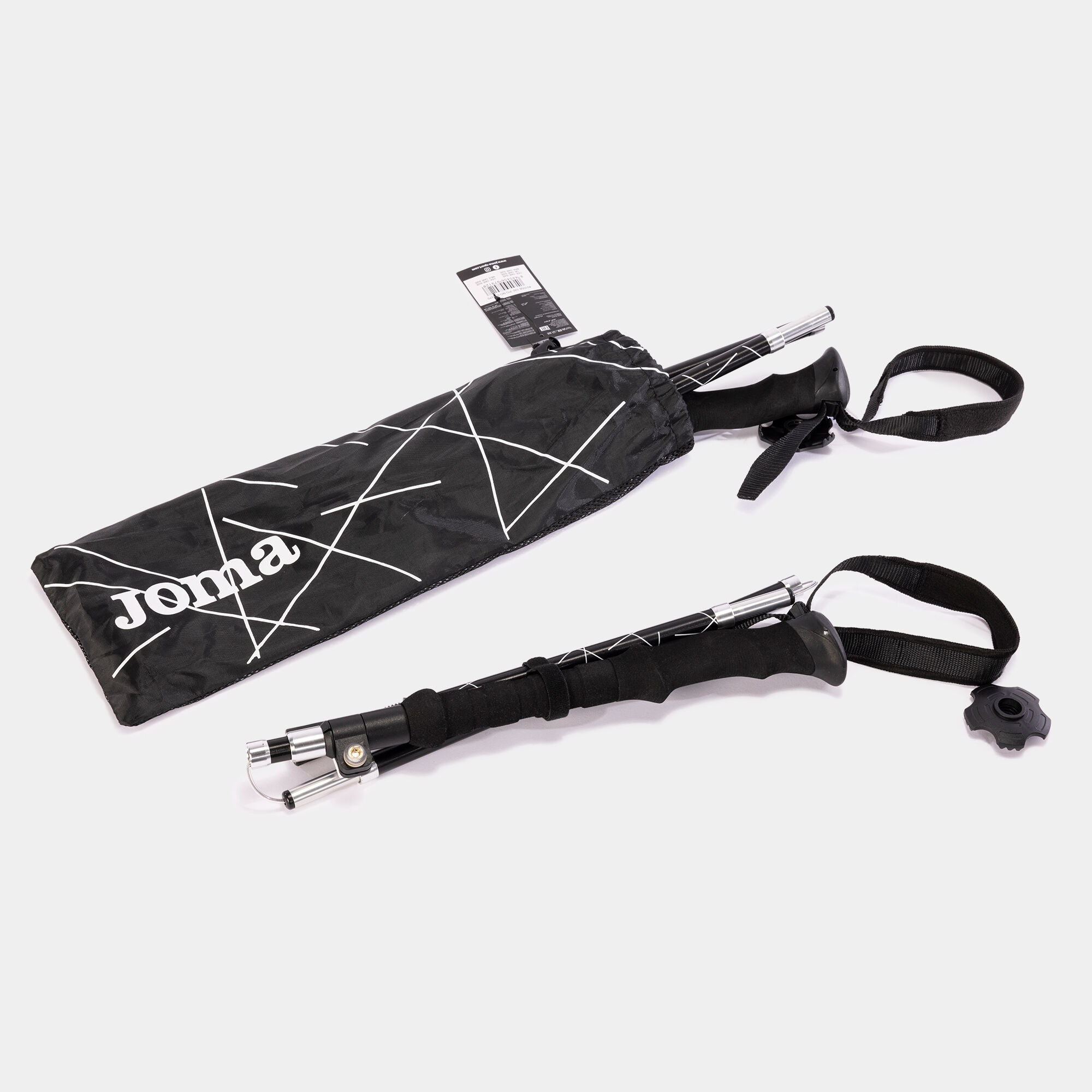 Trail running trekking poles Explorer black
