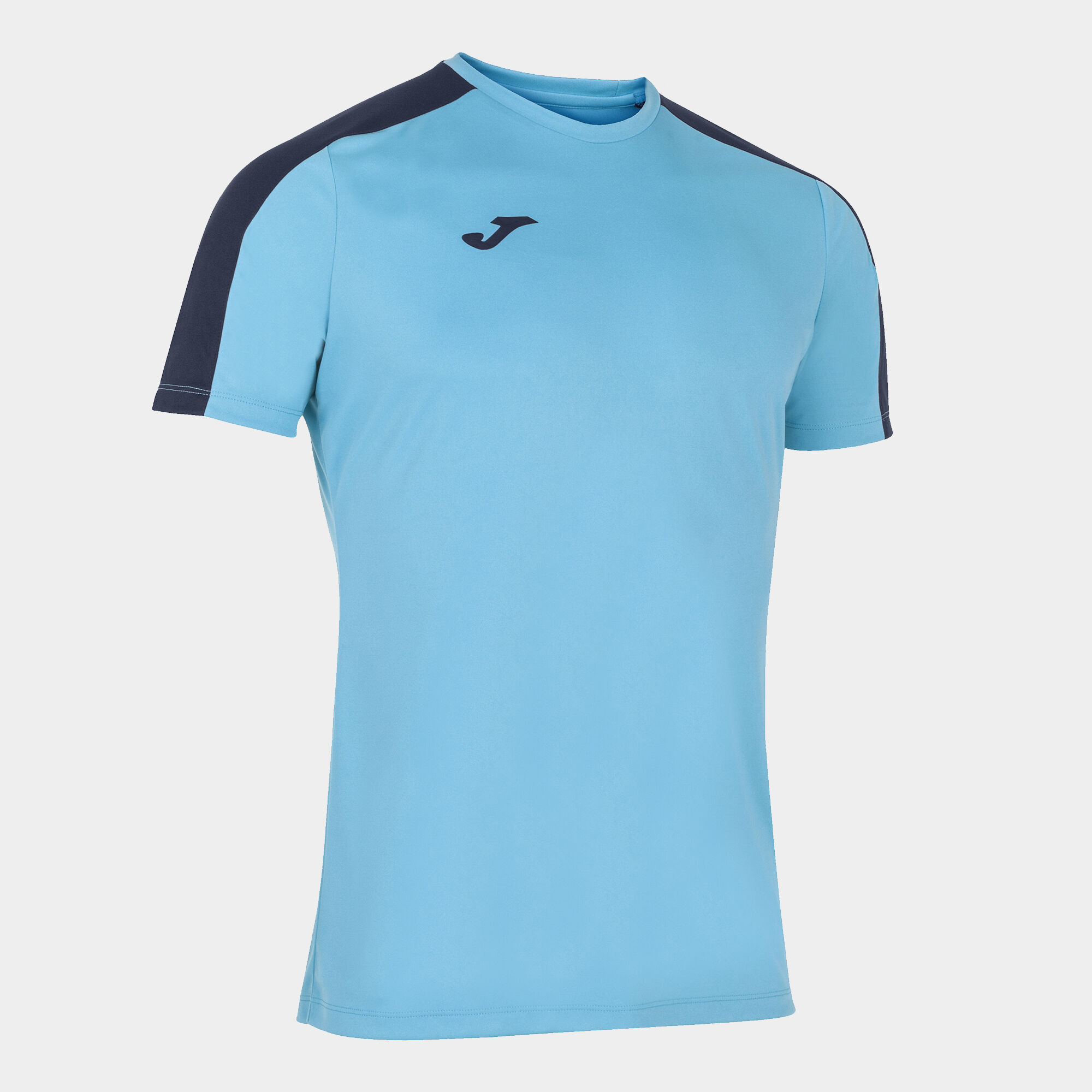 Shirt short sleeve man Academy III fluorescent turquoise navy blue