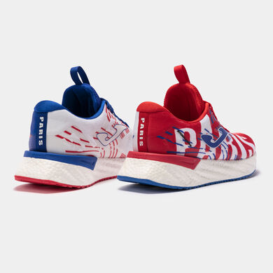 CHAUSSURES RUNNING PARIS 22 20KM DE PARIS HOMME BLEU ROI ROUGE