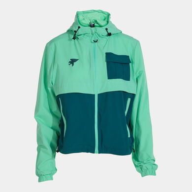 Hooded jacket woman Explorer balcanes blue