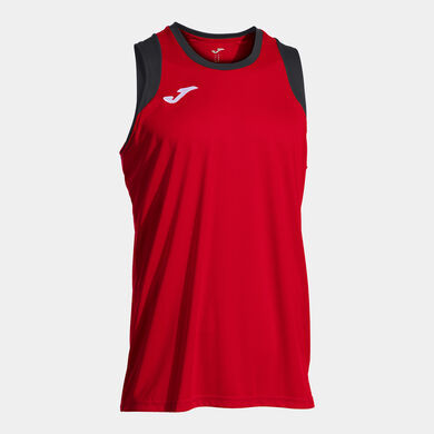 Camiseta sin mangas hombre Final Basket III rojo negro