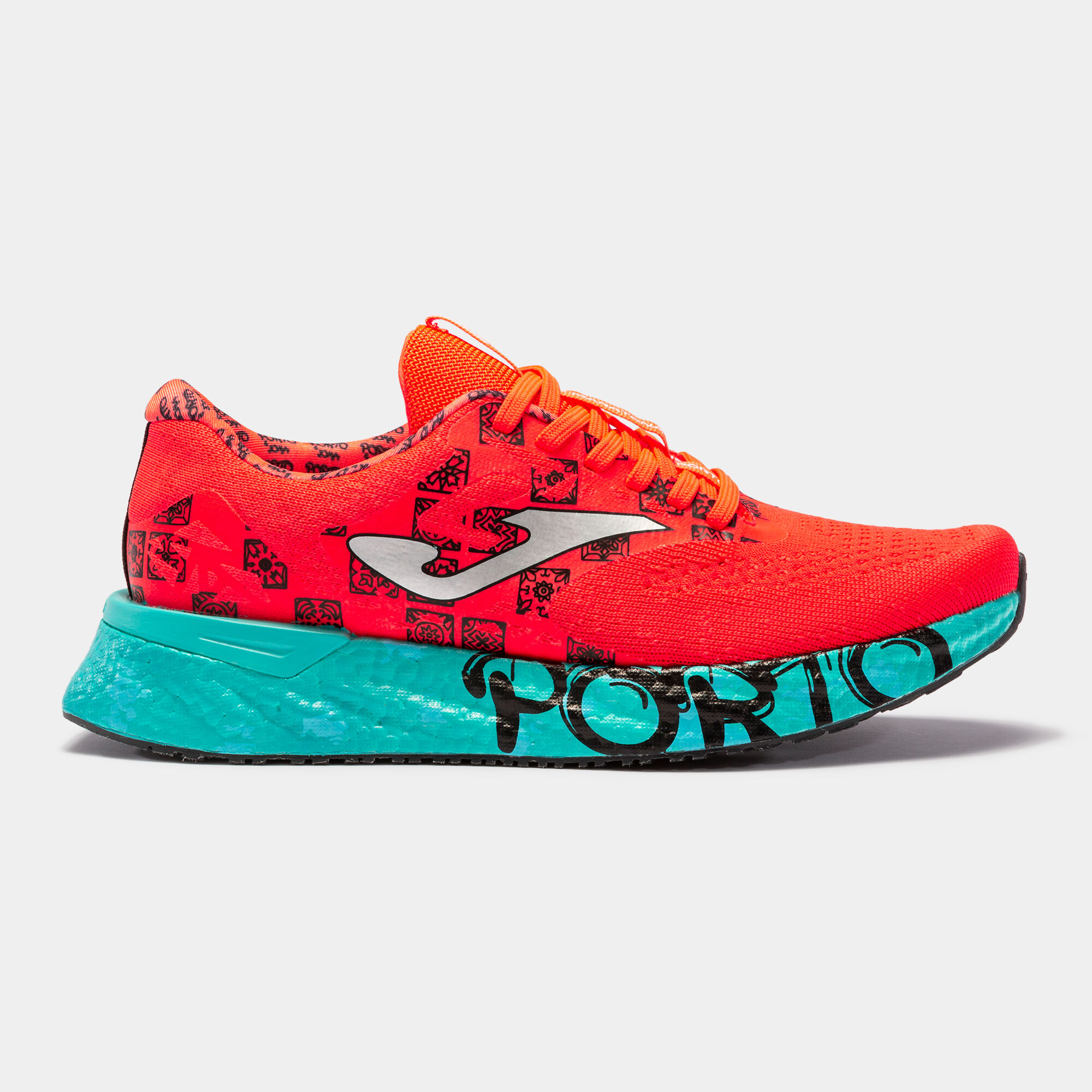 RUNNING SHOES STORM VIPER OPORTO MARATHON MAN CORAL TURQUOISE