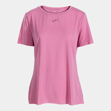 Maglia a manica corta donna Indoor gym rosa