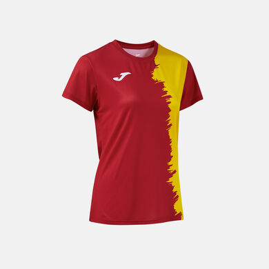 Shirt short sleeve woman Picasho red yellow