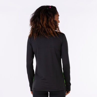 Sudadera mujer Elite VIII negro verde flúor