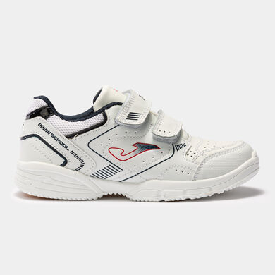 CHAUSSURES CASUAL SCHOOL 22 JUNIOR BLANC BLEU MARINE ROUGE