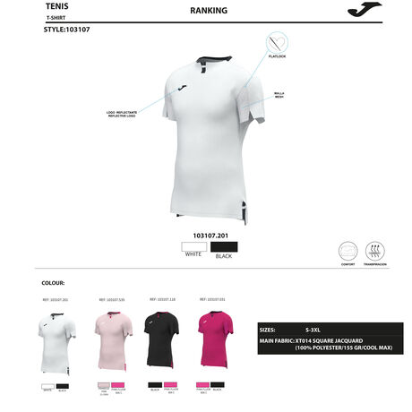 CAMISETA MANGA CORTA RANKING