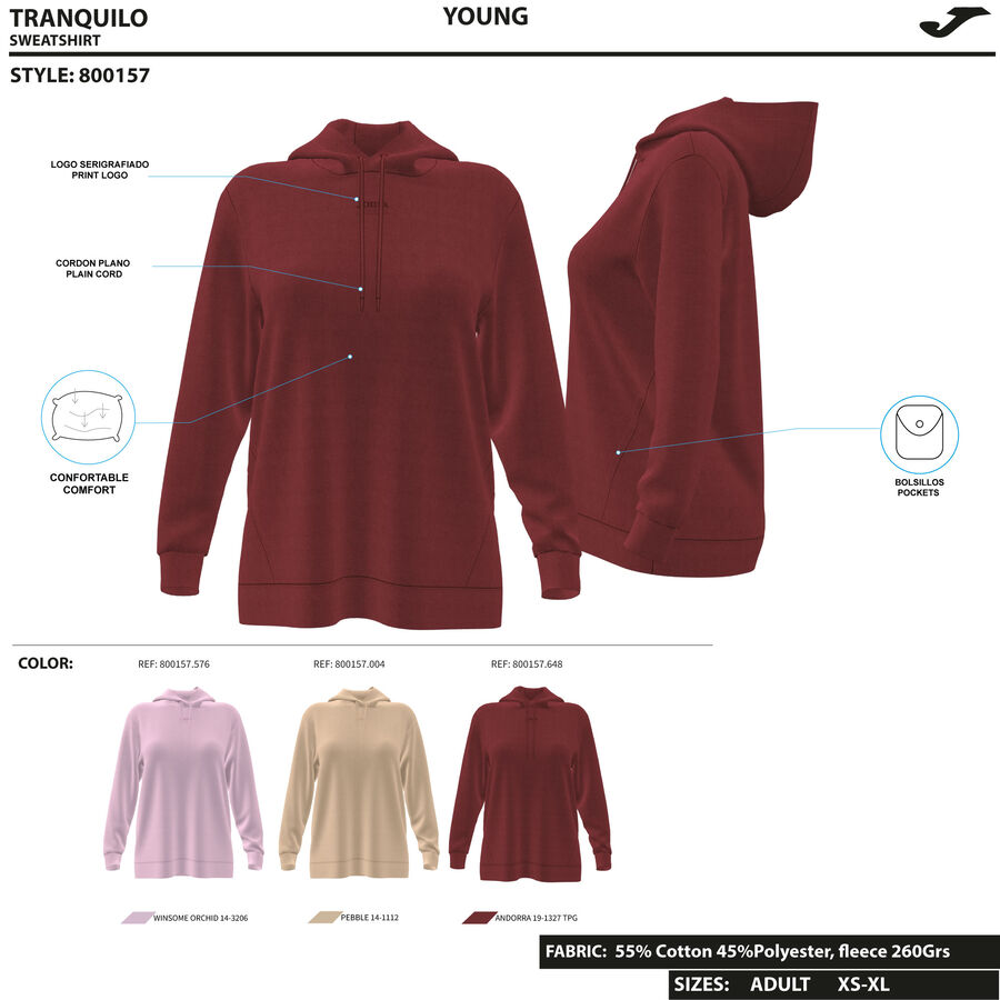SUDADERA CON CAPUCHA DAPHNE
