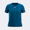 Camiseta manga corta mujer Indoor gym azul