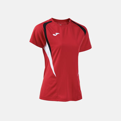 Camiseta manga corta mujer Championship 20 rojo negro