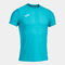 T-shirt manga curta homem R-City azul-turquesa fluorescente