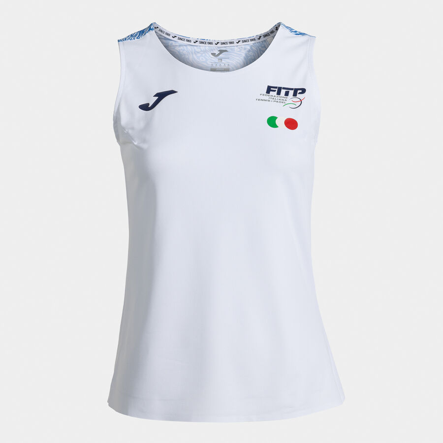 CAMISETA SIN MANGAS MUJER COMP. OFI. FED. ITALIA TENIS Y PADEL
