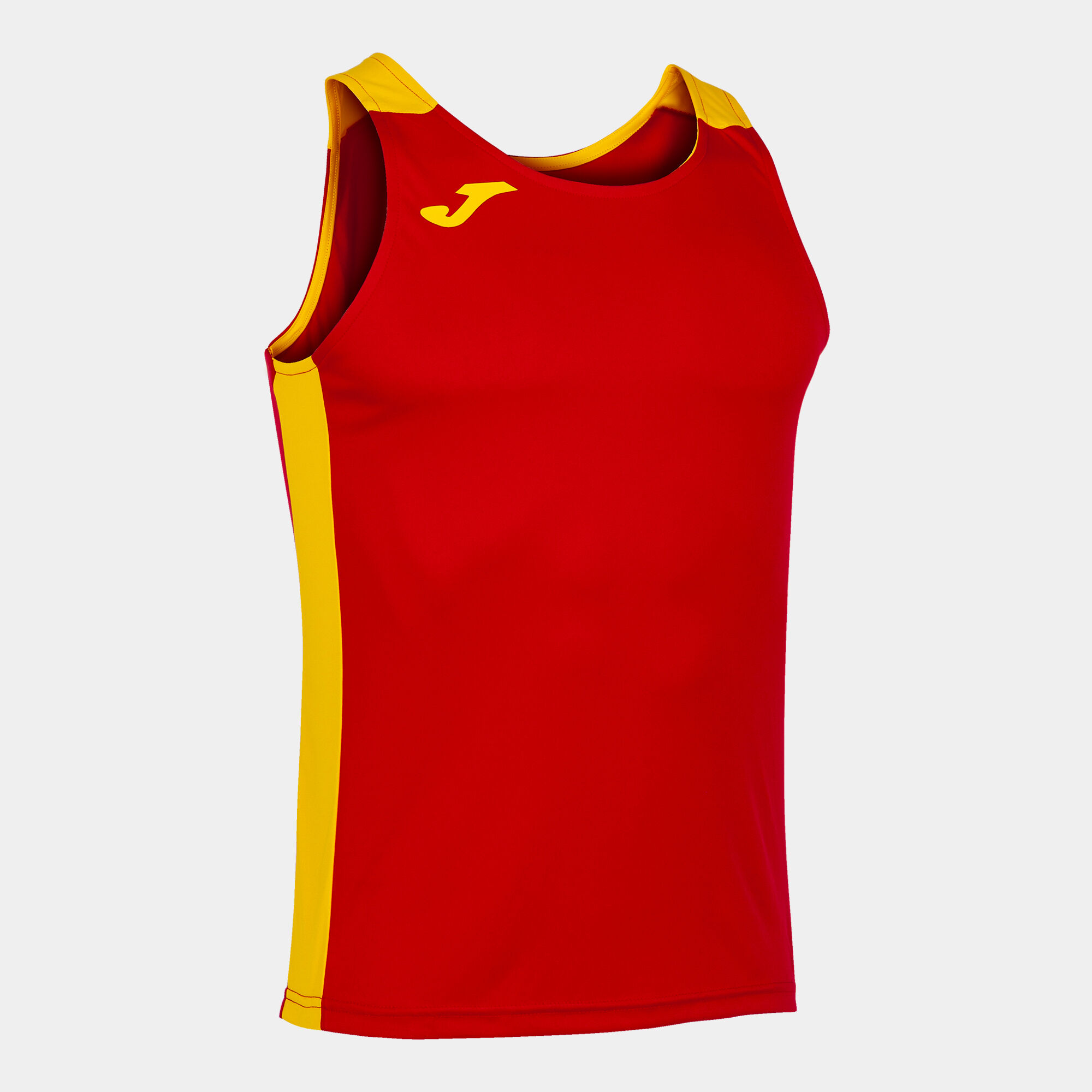 Schulterriemen-shirt mann Record II rot gelb
