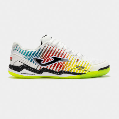 Zapatillas fútbol sala Fs Reactive 25 indoor blanco amarillo rojo