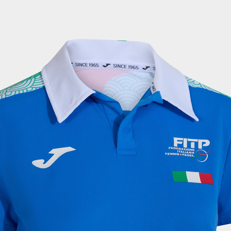POLO MANGA CORTA MUJER COMP. OFI. FED. ITALIA TENIS Y PADEL