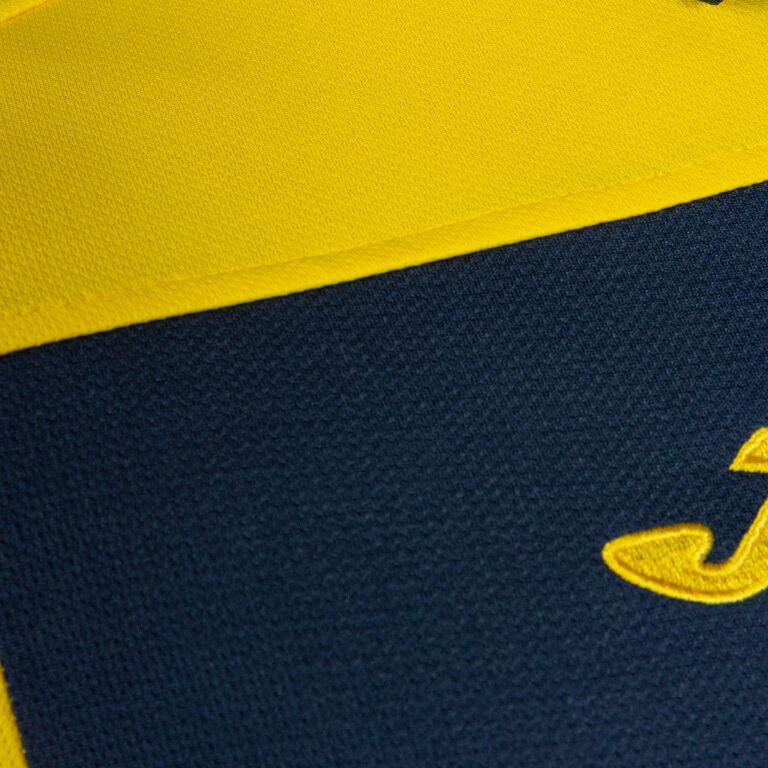 Polo shirt short-sleeve man Hobby II navy blue yellow