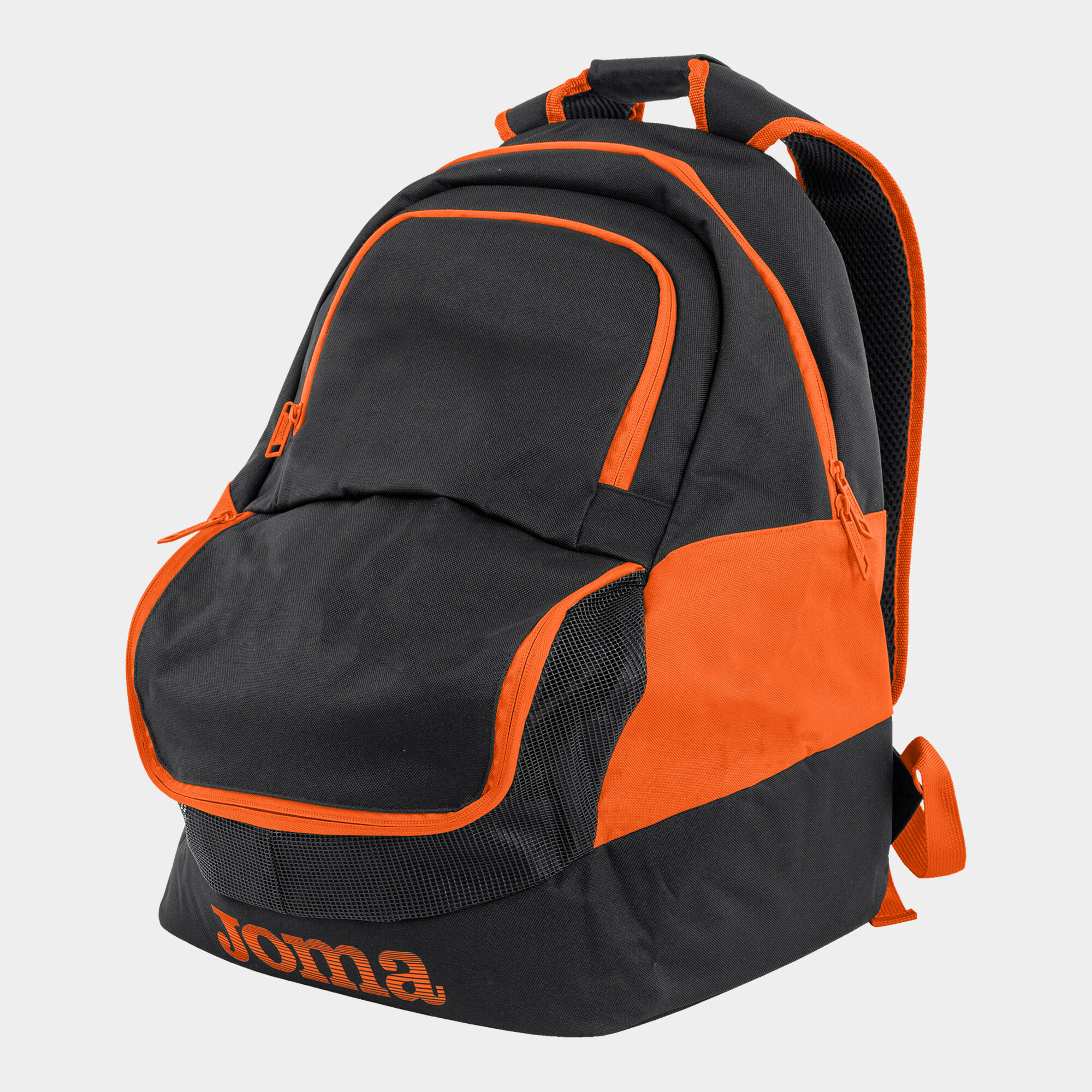 Backpack - shoe bag Diamond II black fluorescent orange