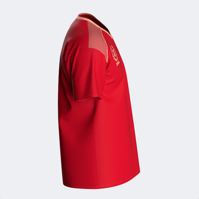 Maillot manches courtes unisexe Mimetic rouge rose