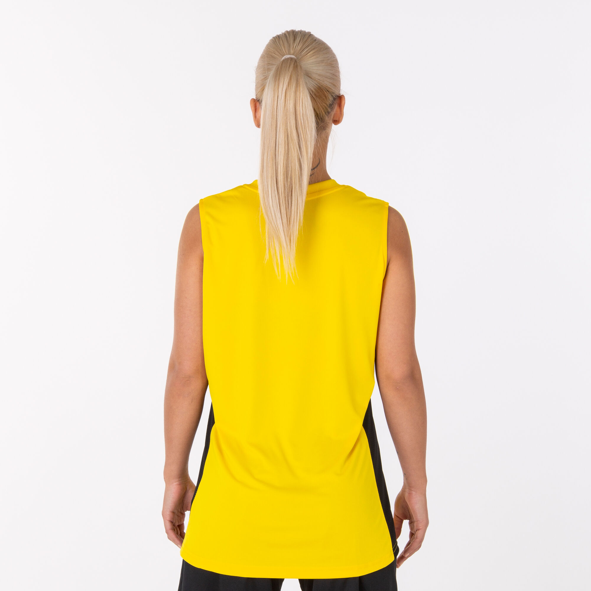 Camiseta sin mangas mujer Cancha III amarillo negro