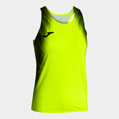 Camiseta tirantes mujer Elite XI amarillo flúor negro