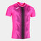 Camiseta manga corta hombre Olimpia rosa flúor negro