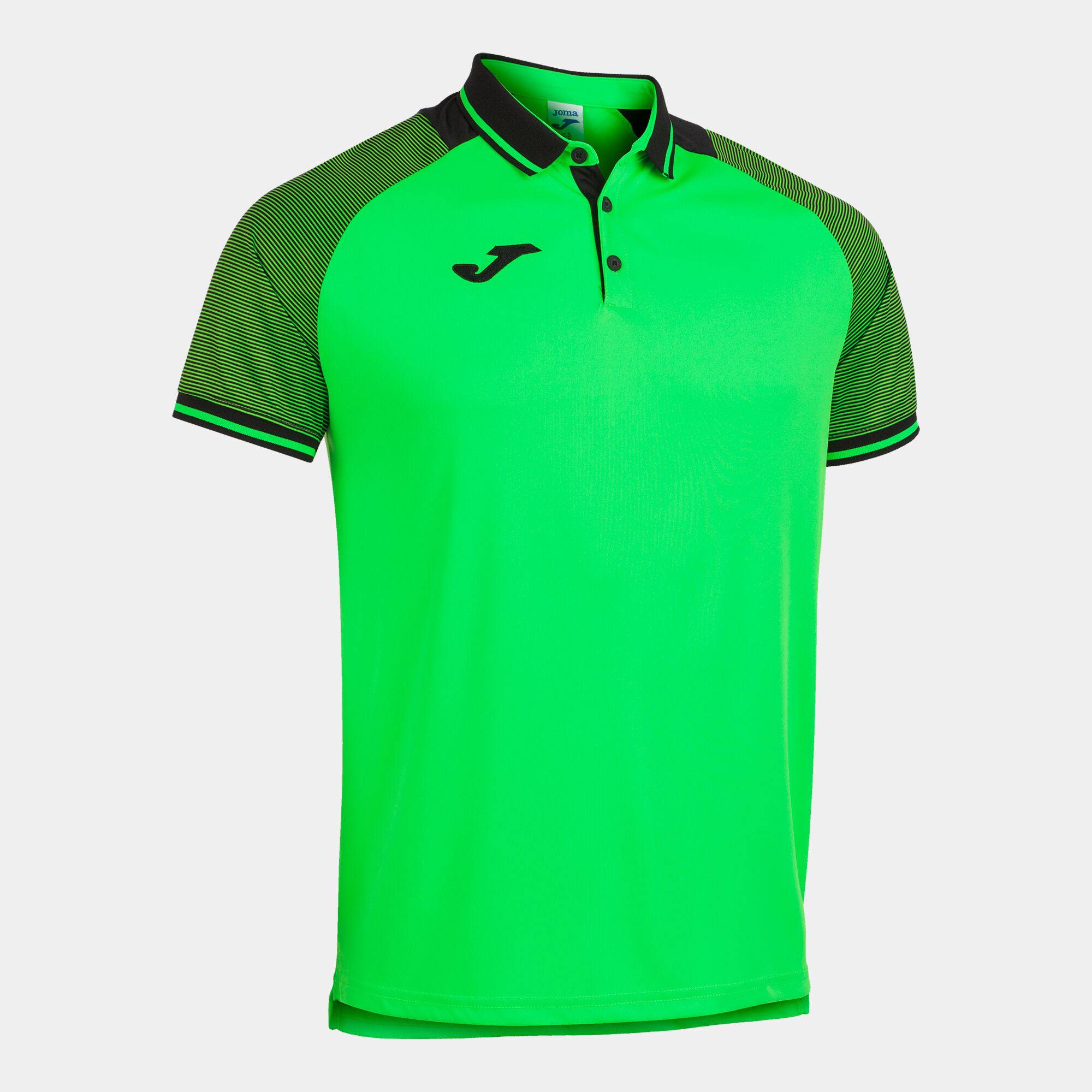 Polo shirt short-sleeve man Essential II fluorescent green black
