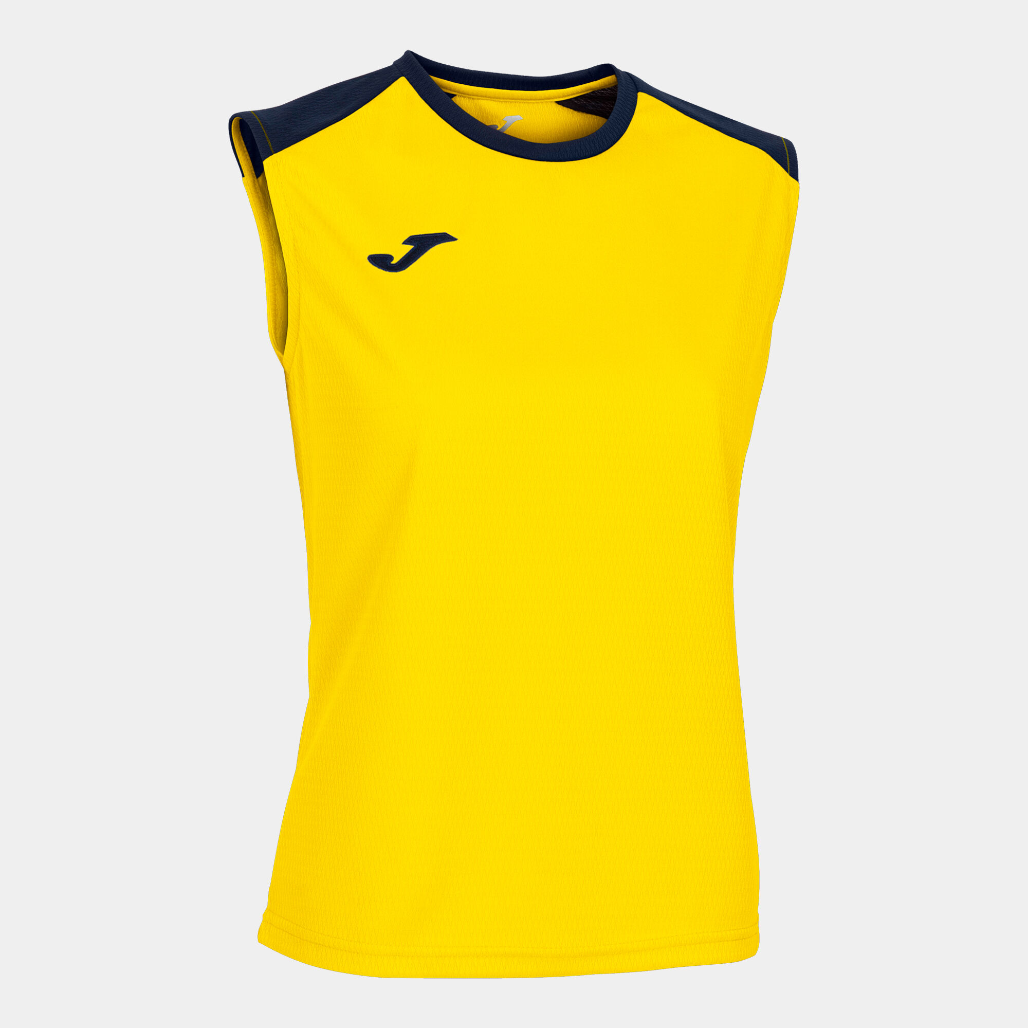 T-shirt de alça mulher Eco Championship amarelo azul marinho
