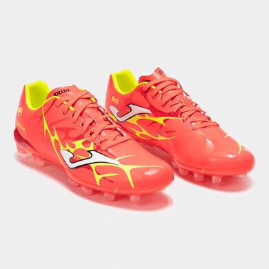 Botas fútbol Super Copa 25 terreno firme FG rojo