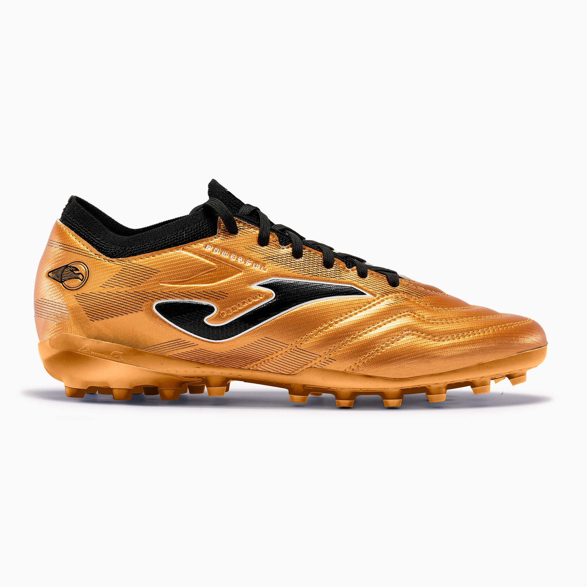 Chaussures football Powerful Cup 24 gazon synthétique AG or noir