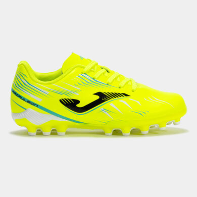 Ghete fotbal Propulsion Jr 25 gazon artificial AG junior galben fosforescent