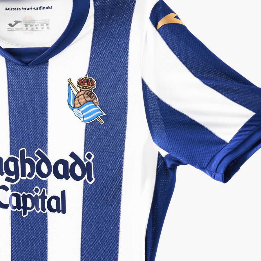 CAMISETA MANGA CORTA COMP. OFI. REAL SOCIEDAD DE FUTBOL 