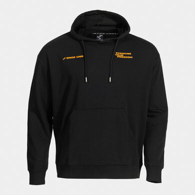 Sweatshirt mit kapuze mann Indoor Gym schwarz