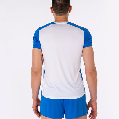 Camiseta manga corta hombre Record II blanco royal