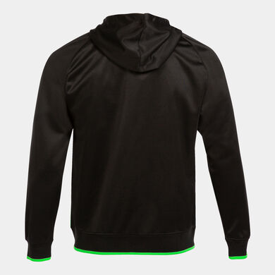 Chaqueta con capucha hombre Supernova III negro verde flúor