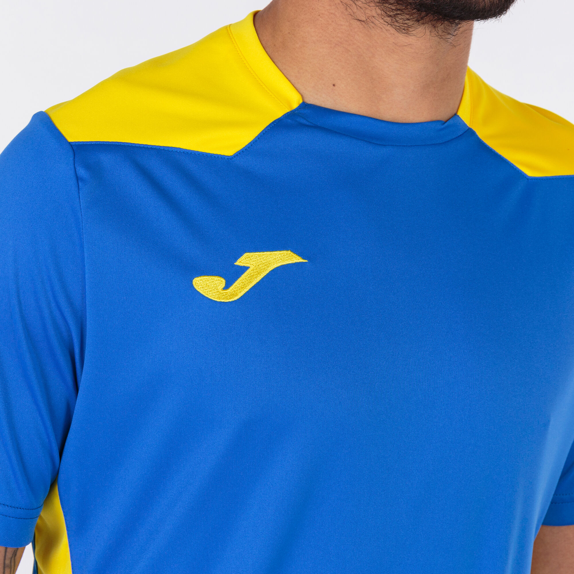 Shirt short sleeve man Championship VI royal blue yellow