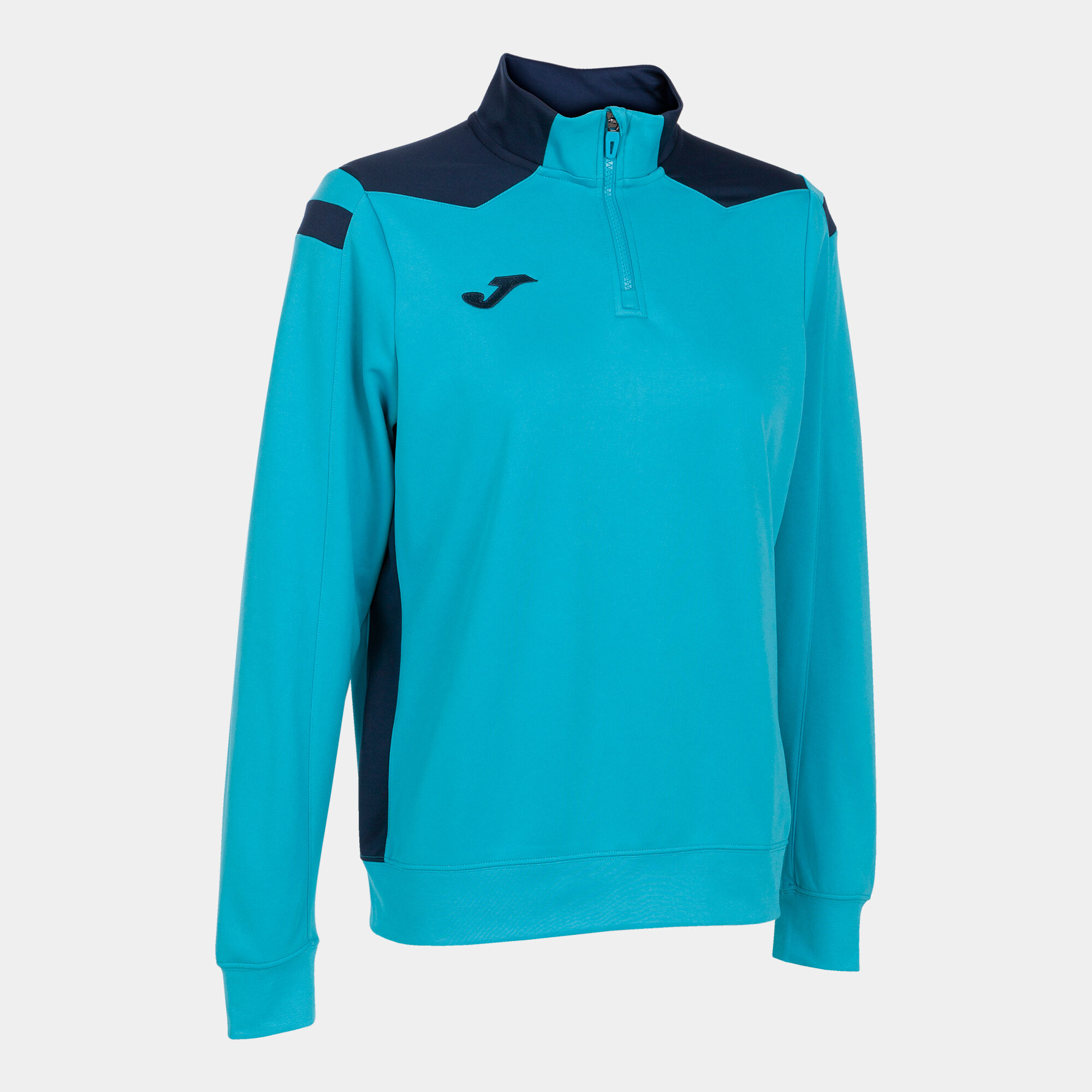 Sweatshirt woman Championship VI fluorescent turquoise navy blue