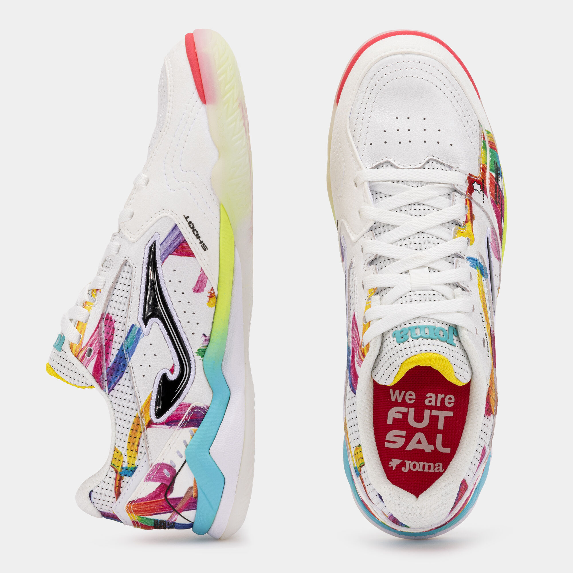 美品 JOMA FS Reactive TF サイズ26㎝ Futsal shoes FS Reactive 26 Graffti indoor white | JOMA®
