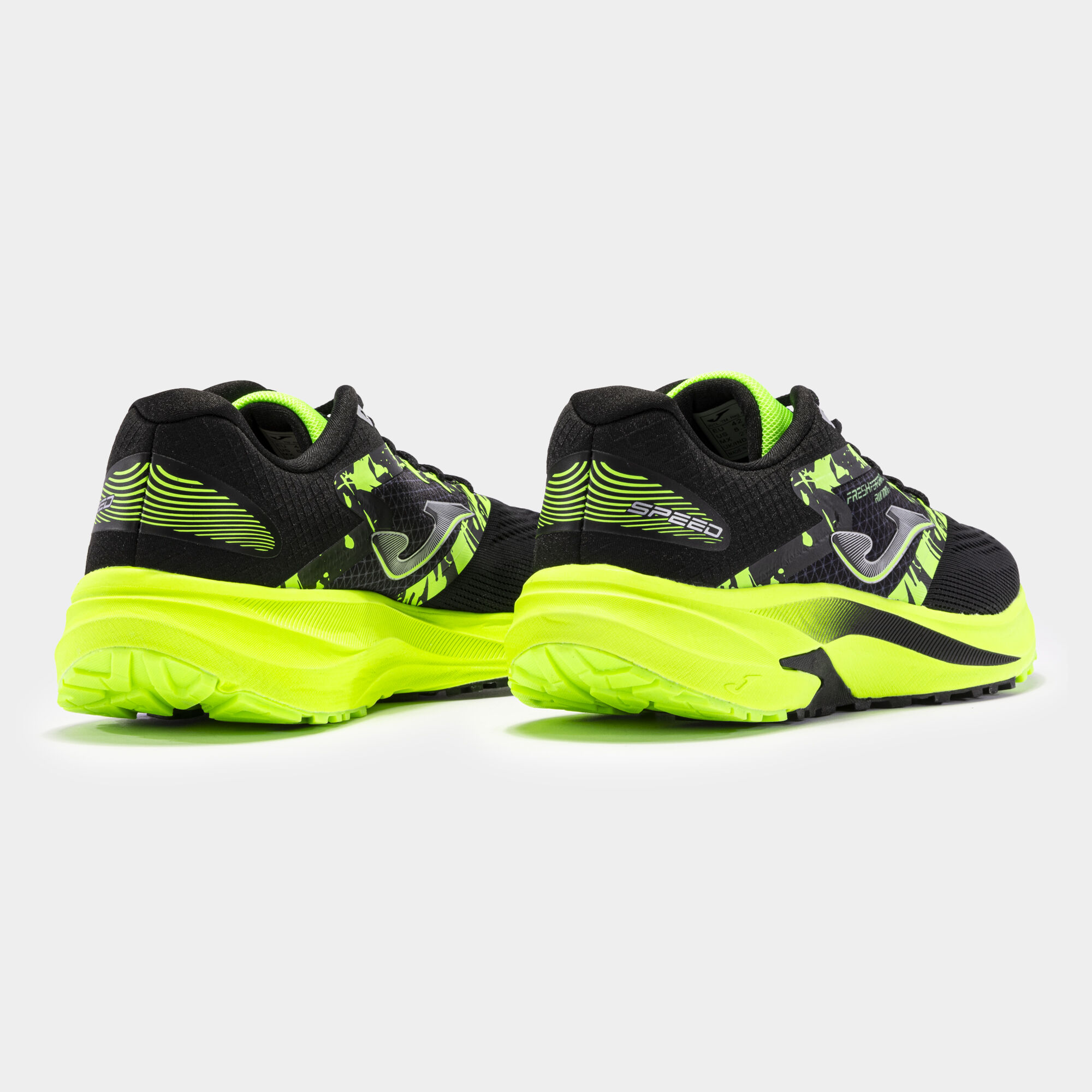 Fluorescent green running shoes shop