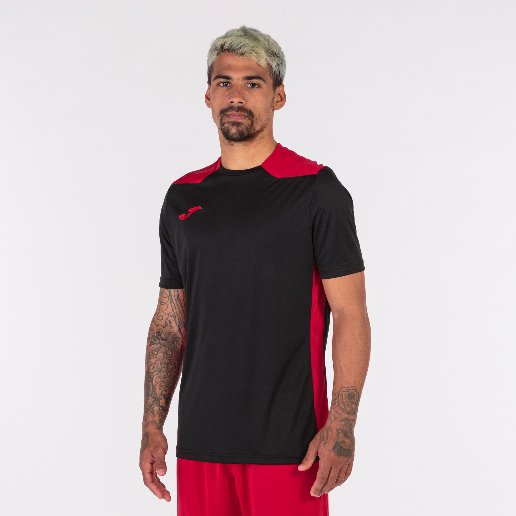 Shirt short sleeve man Championship VI black red