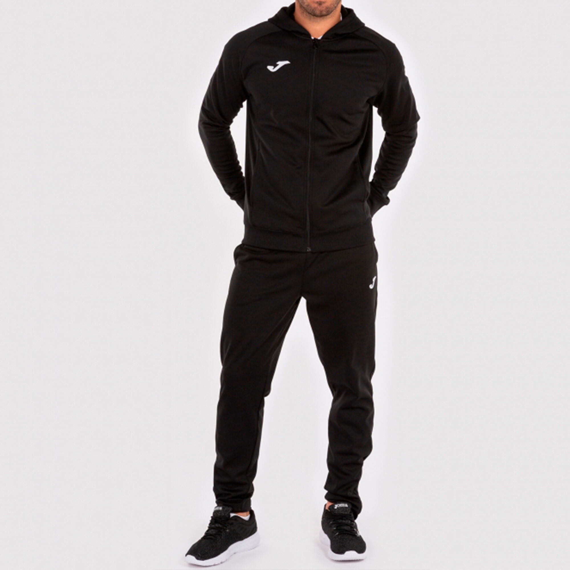 Hooded jacket man Menfis black JOMA