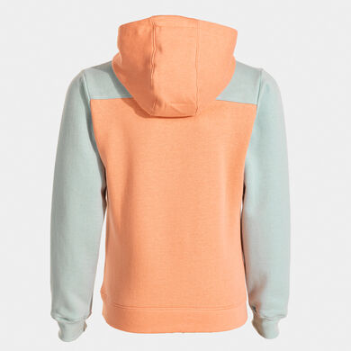 Sudadera con capucha niña Park salmón azul