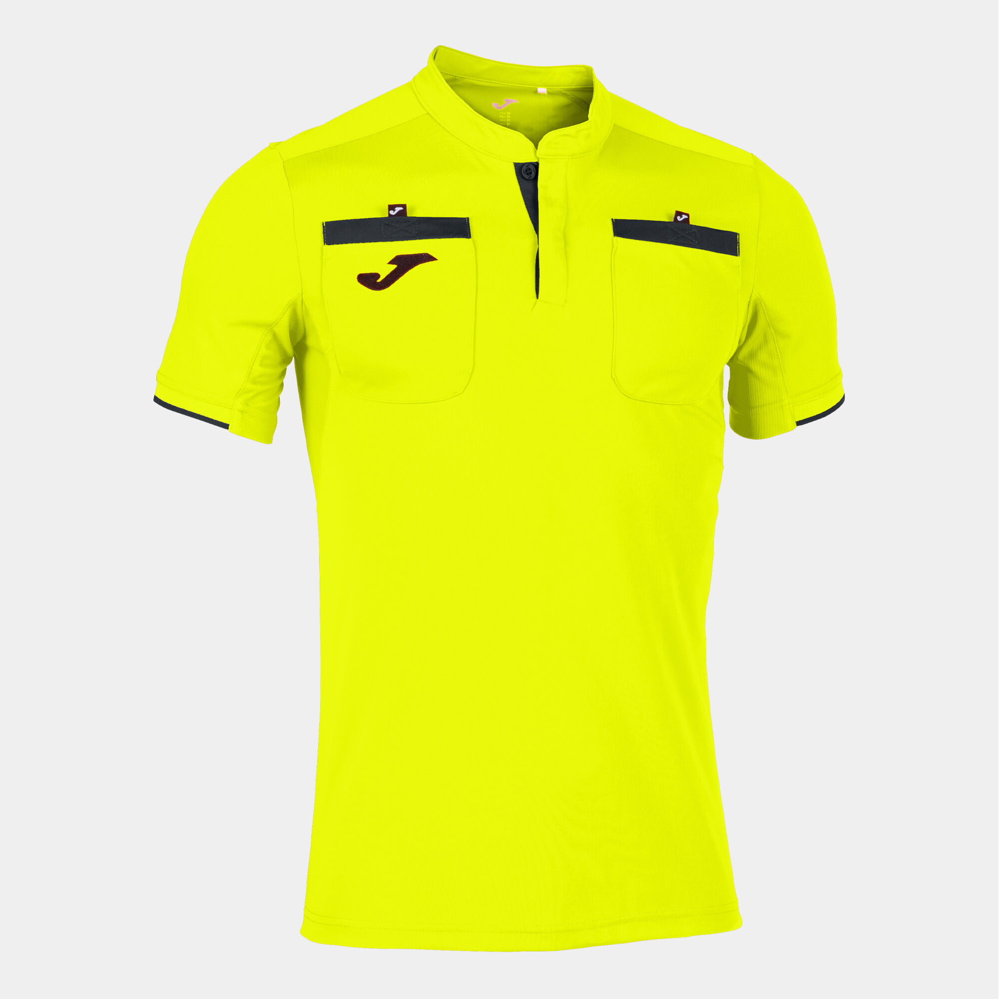 Shirt short sleeve man Referee fluorescent yellow