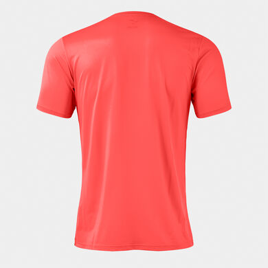 Shirt short sleeve man Picasho fluorescent coral black