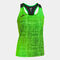 Tank top woman Elite VIII fluorescent green black