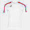 T-shirt maniche corte uomo Academy III bianco rosso