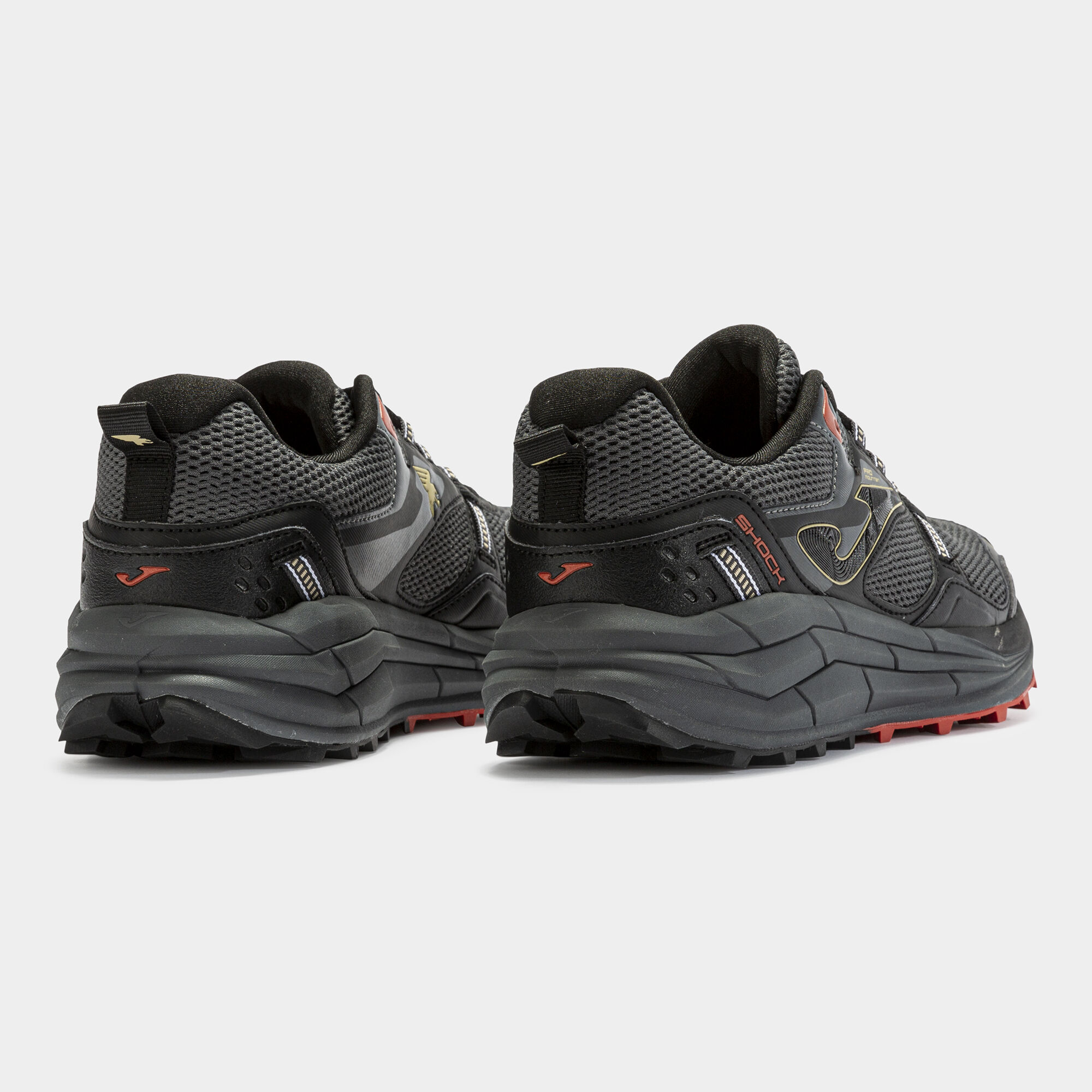 Trail running shoes Shock Men 24 man black red