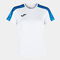 Shirt short sleeve woman Academy III white royal blue