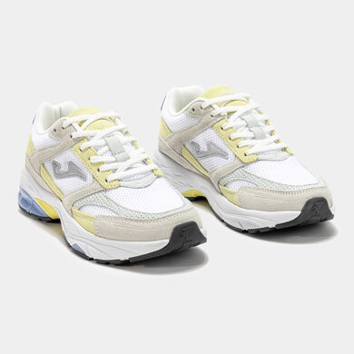 Zapatillas casual CR111 Lady 25 mujer blanco amarillo