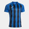 T-shirt manga curta homem Inter V azul royal preto